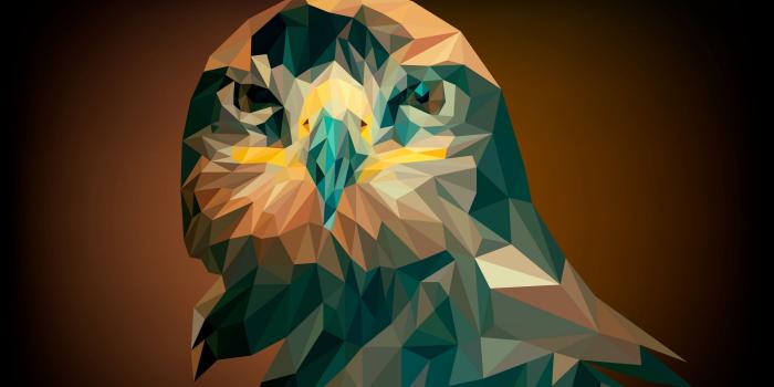3840x2400 Download wallpaper 3840x2400 eagle, bird, geometric, art 4k ultra hd