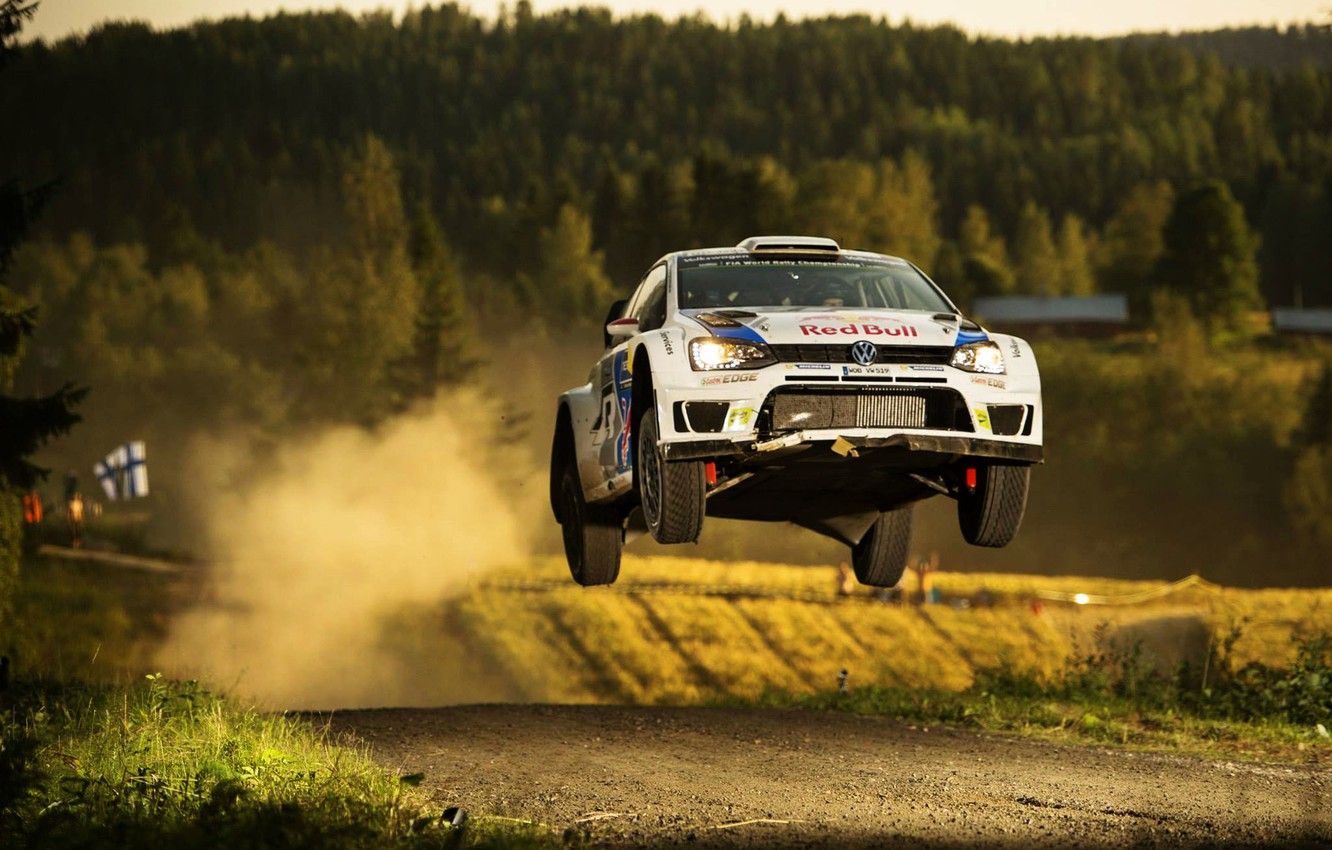 1332x850 Wallpaper Dust, Volkswagen, Jump, WRC, Rally, Rally, Finland, Polo