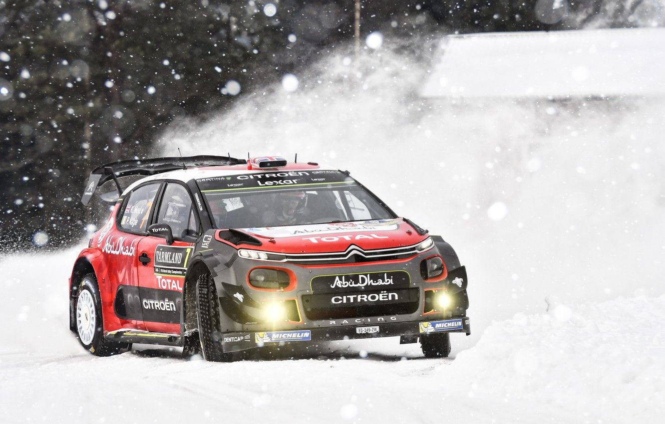 1332x850 Wallpaper Winter, Auto, Snow, Sport, Machine, Race, Citroen, Citroen