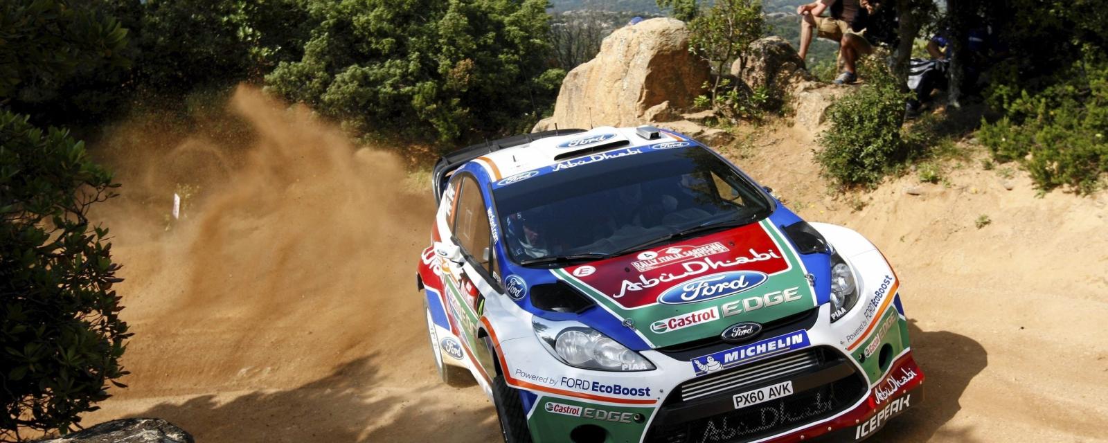2560x1024 Download wallpaper 2560x1024 rally, wrc, dust, fiesta, ford