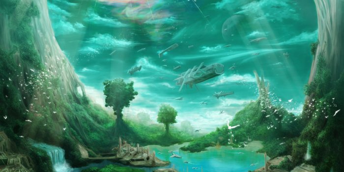 2560x1440 55+ Sci-Fi Landscape Dual Screen Wallpapers - Download at WallpaperBro