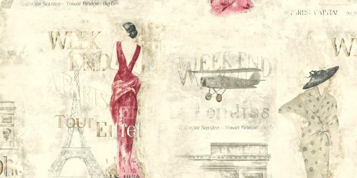 1000x1000 KW7531-Black & White Book Weekend A Paris Wallpaper