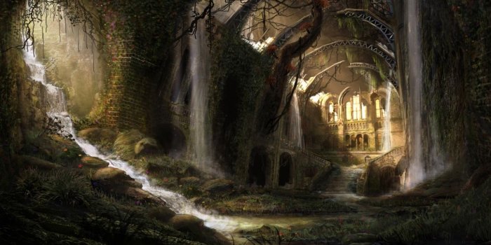 1366x768 Fantastic Ruins ❤ 4K HD Desktop Wallpaper for 4K Ultra HD TV • Dual