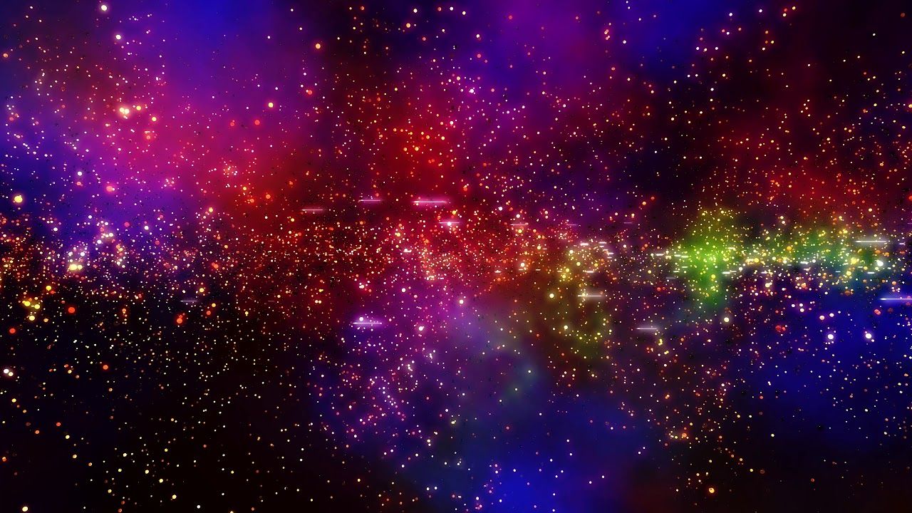 1280x720 4K Relaxing Space Background - Particle Nebula Glow #AAVFX Live Wallpaper