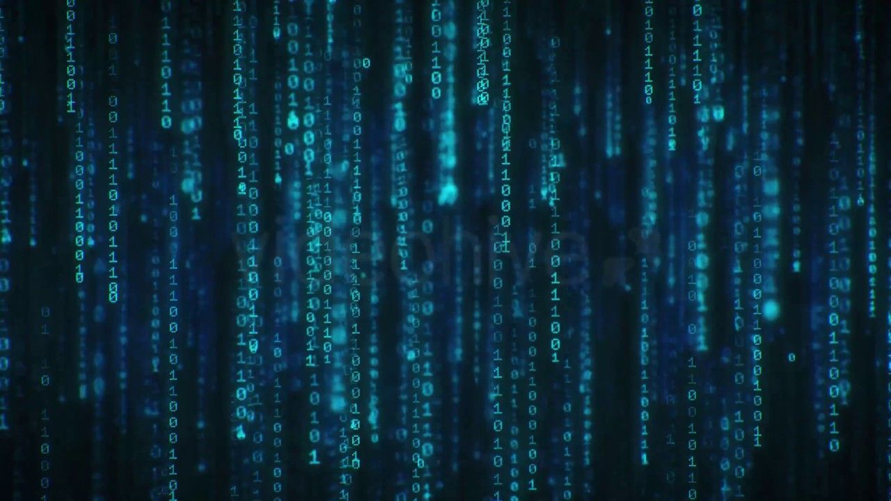 1280x720 Binary Code 4K Long Loop Screensaver Live Wallpaper