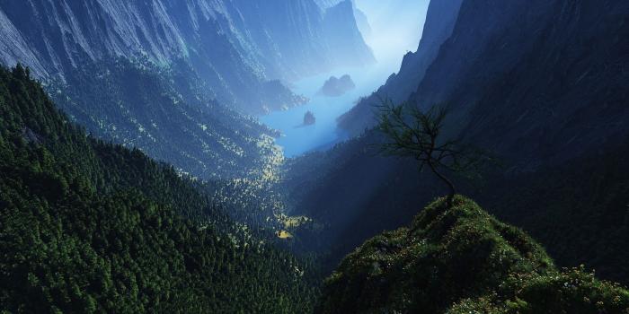 2540x1440 Deep Into The Mountains wallpaper