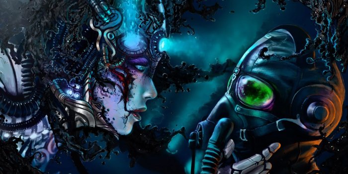 1920x1080 Cyber couple wallpaper - Digital Art wallpapers - #19030