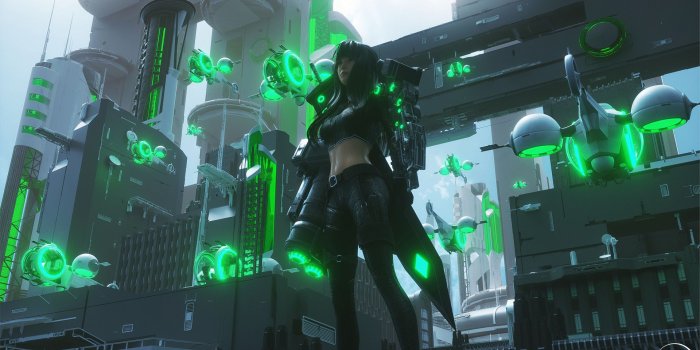 1920x1080 1920x1080 Cyber City Girl Laptop Full HD 1080P HD 4k Wallpapers