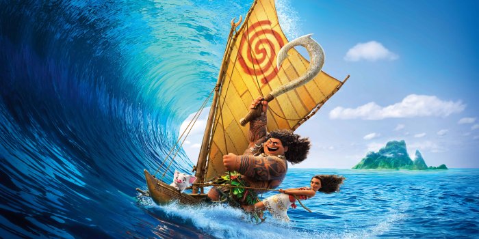 7680x4320 Moana And Maui Sailing UHD 8K Wallpaper | Pixelz
