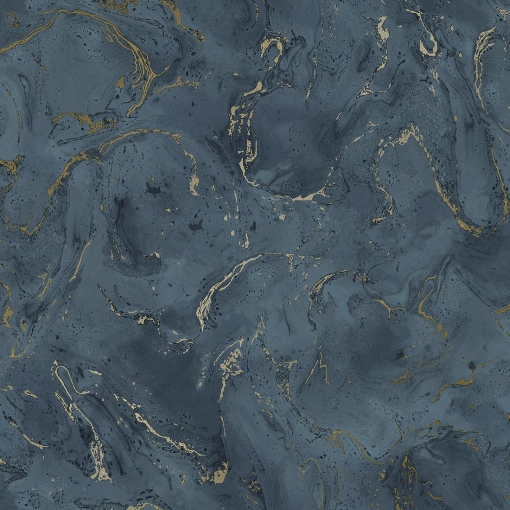 1000x1000 Onyx Marble Metallic Wallpaper Navy Blue Gold