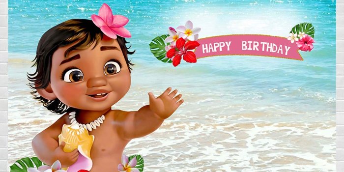 1200x1200 MMY 5x3ft Baby Moana Backdrop 1st Birthday Party Banner Supplies Summer Sea  Blue Water Ocean Background Princess Baby Shower Moana Wallpaper