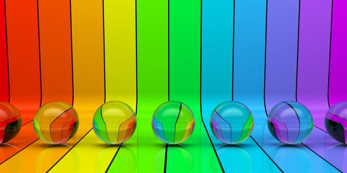 2560x1440 Line Glass Balls Wallpaper