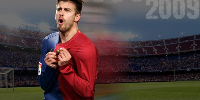 1024x768 Gerard Pique Football Wallpaper