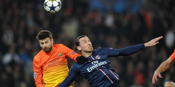 1920x1080 Ibrahomovic and Pique Wallpaper - Football HD Wallpapers