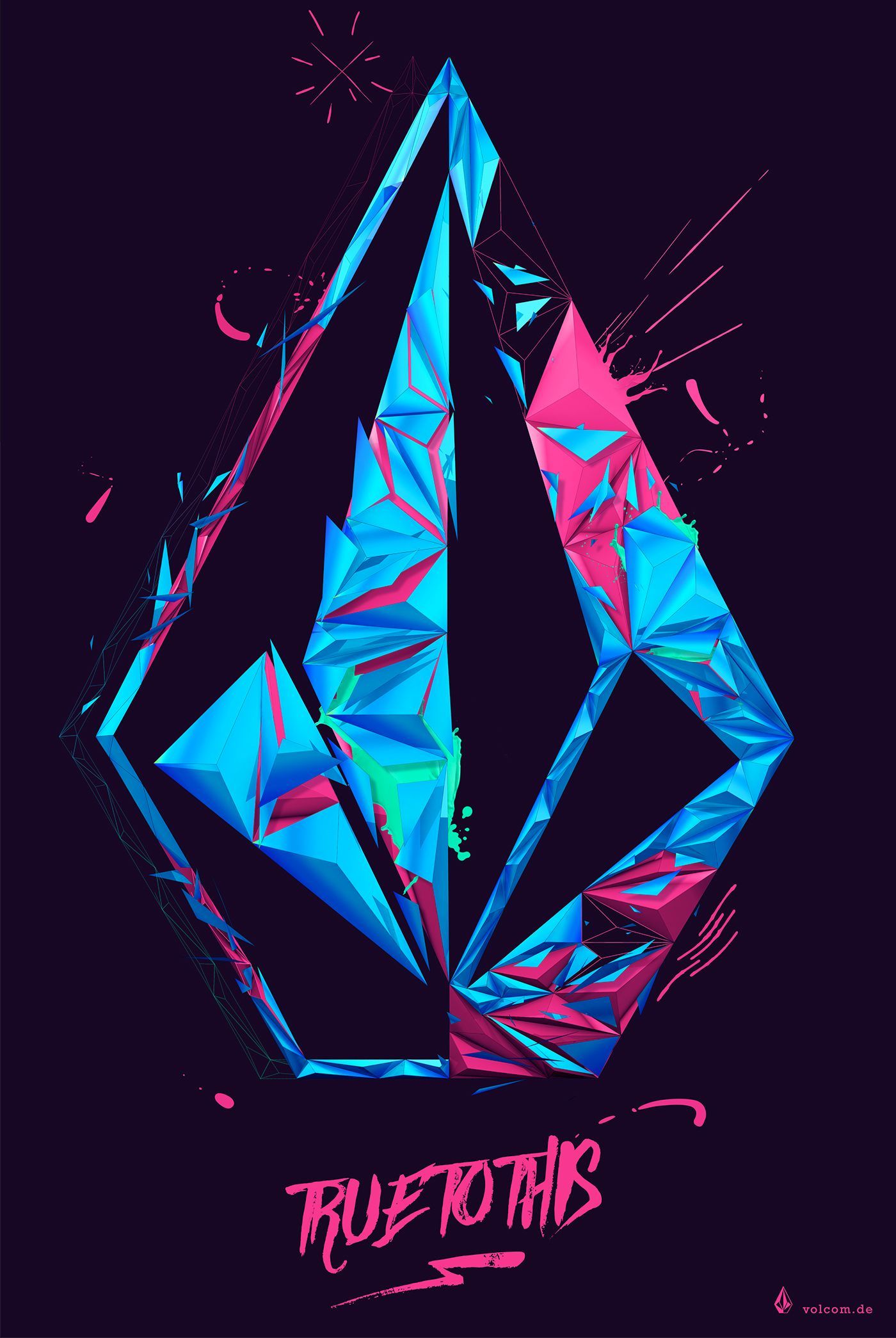 1400x2090 Volcom True To This on Behance | HeadBanger in 2019 | Art logo