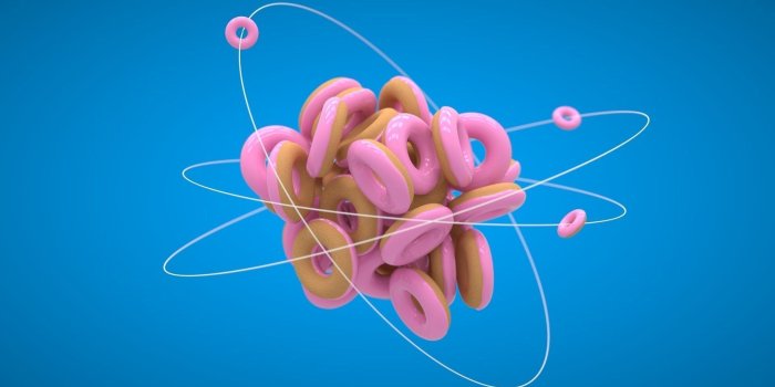 1920x1080 Glazed doughnut atom wallpaper - 3D wallpapers - #26763