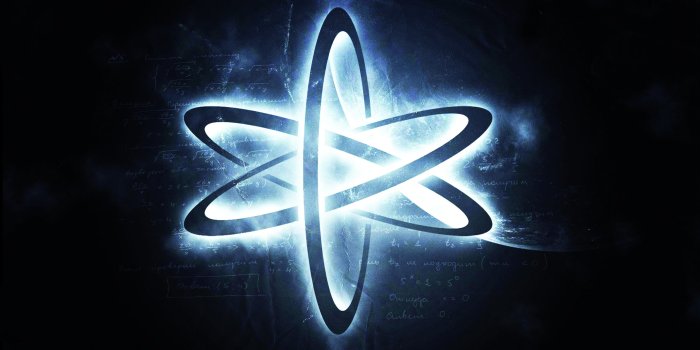 3508x1980 Black and white illustration, atoms, digital art HD wallpaper