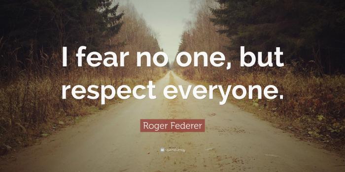 3840x2160 Roger Federer Quote: “I fear no one, but respect everyone.” (12
