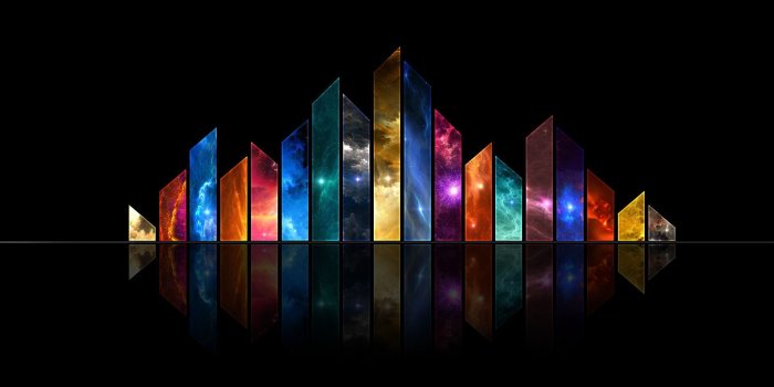 1920x1080 2D wallpaper | ROYGBIV in 2019 | Colorful wallpaper, Blue background