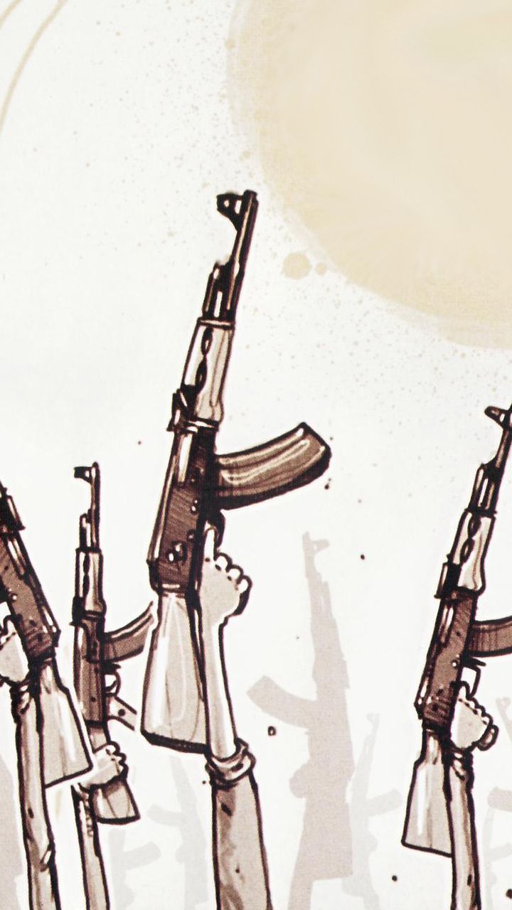 720x1280 720x1280 machine, ak47, hands, the rebellion desktop wallpaper 26425