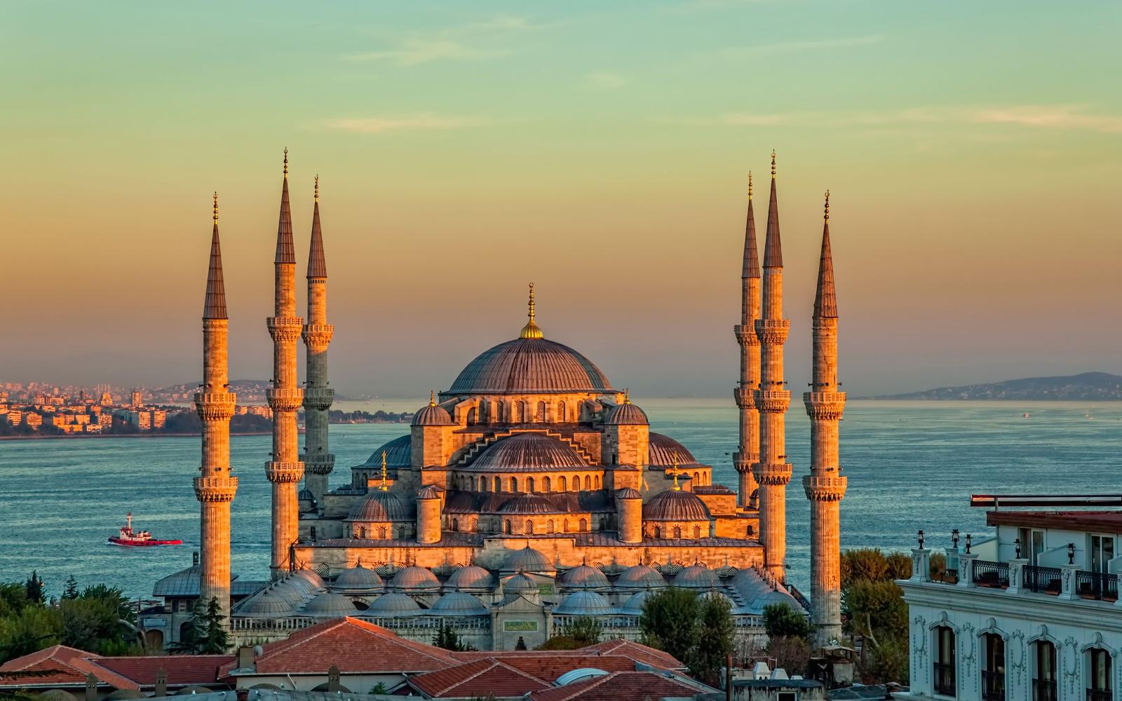 3840x2400 Blue Mosque Sultan Ahmed Mosque Istanbul Turkey wallpaper
