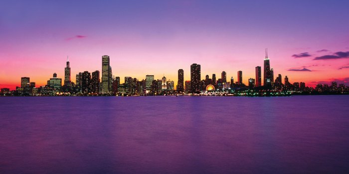 2400x1200 Chicago skyline background - Free HD Wallpapers