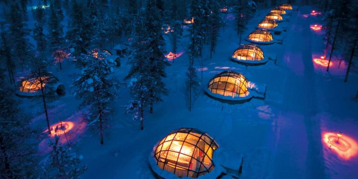 1920x1080 Igloo village guarantees the best view for a northern lights spectacle