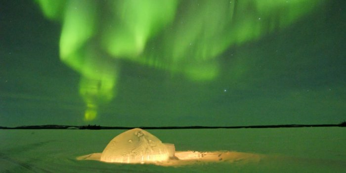 1366x768 Download Download Aurora Borealis Igloo Wallpaper at 1920 x 1080