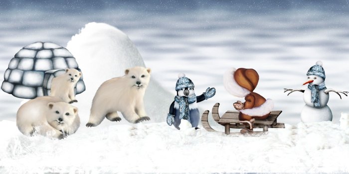 1920x1080 Igloo Tag wallpapers: Nature Winter Comfort Home Bear Dish Cold