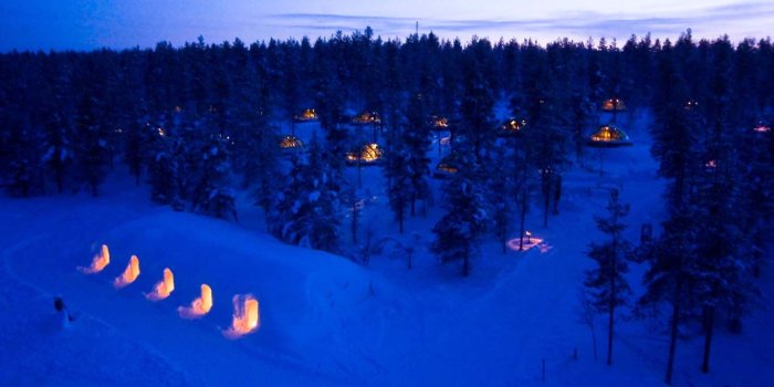 1366x768 Snow Igloos - Kakslauttanen