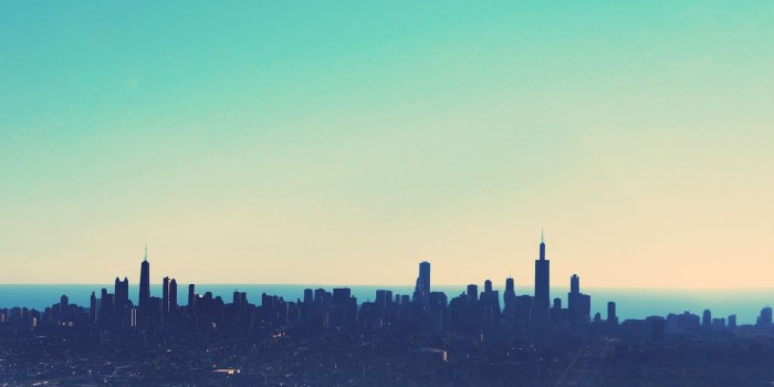1920x1080 Chicago Colorful Skyline View Desktop Wallpaper