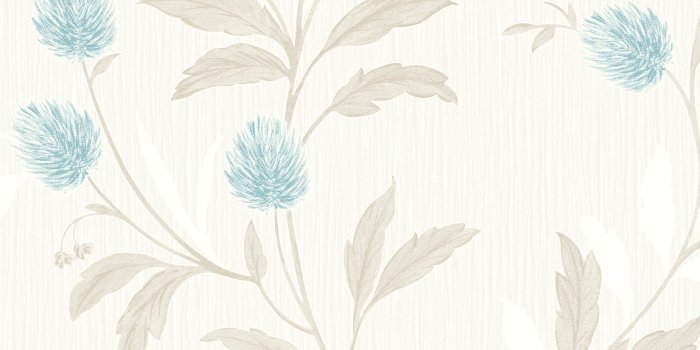 5264x5964 Grandeco Ideco Home Clover Textured Wallpaper -A33802 -Teal