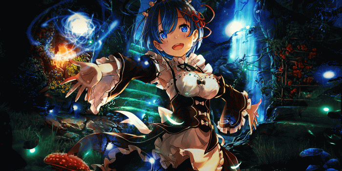 1920x1080 Anime Wallpaper Rem (Re:Zero) GFX (by galangcp) | Free Desktop Wallpaper