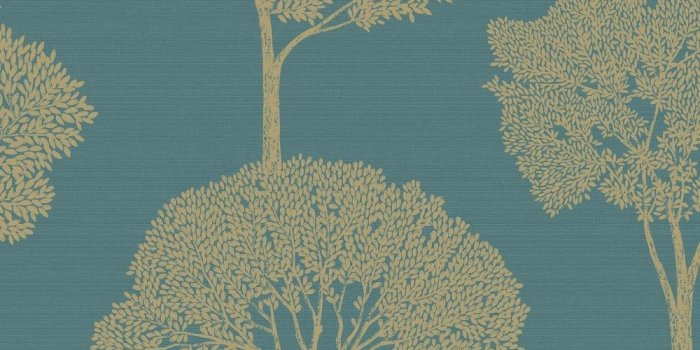 1000x1000 Holden Ambleside Tree Pattern Wallpaper Gold Floral Leaf Metallic Motif  65315