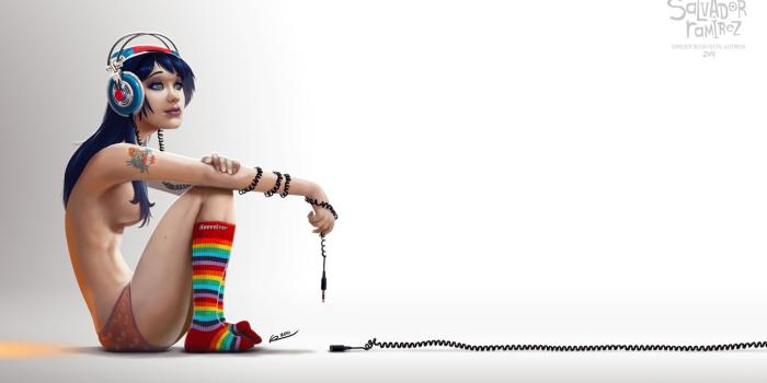 1920x1080 Headphones Drawing HD Wallpaper, Background Images