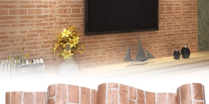 1000x1000 3D Modern Wallpaper, Modern Faux Brick Stone Textured Wallpaper,3D Brick  Blocks Vintage Wallpaper for Home Design and Room Decoration