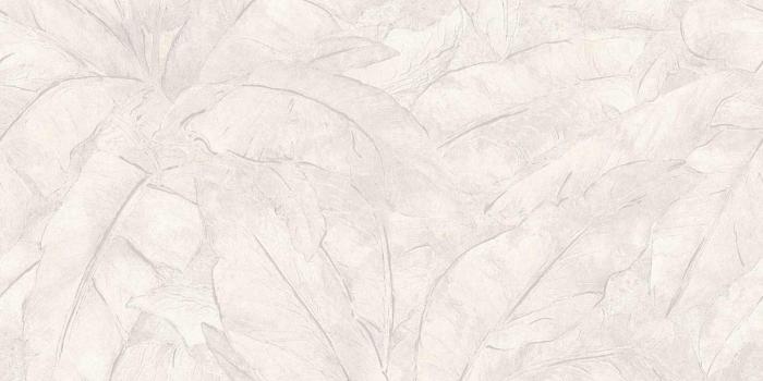 1600x1440 Non-Woven Wallpaper Leaves Fern cream white grey Gloss 36927-4