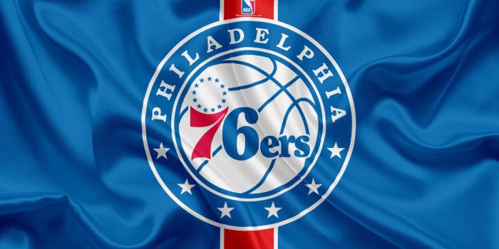 2560x1600 Download wallpapers Philadelphia 76ers, Basketball Club, NBA, emblem