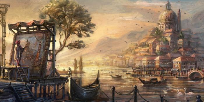 1600x900 Download Venice Anno Paint Drawn Resolution Wallpaper 1600x900 | HD