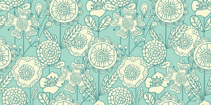 5000x5000 Vector seamless colorful floral background. Hand drawn doodle