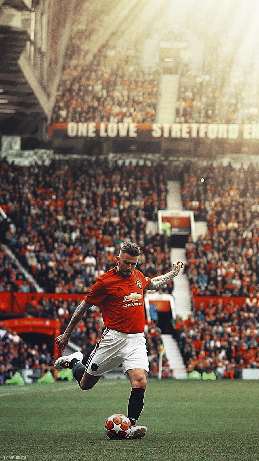 900x1600 David Beckham wallpaper from the charity match at Old Trafford