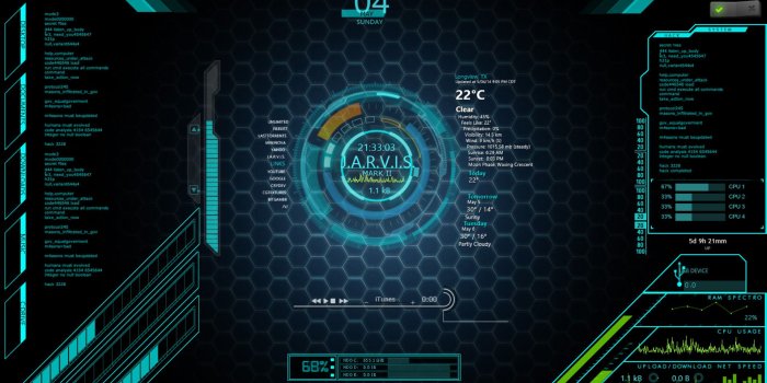 1920x1080 Jarvis Iron Man Wallpaper HD (74+ images)