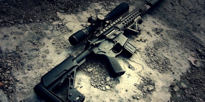 1920x1200 rifles, scope, guns, weapons, LaRue Tactical, silencer, suppressor