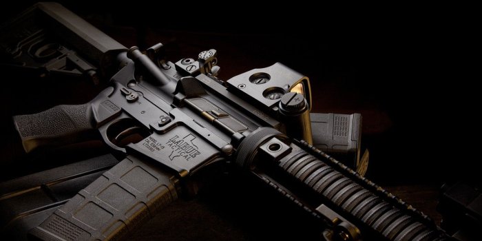 1332x850 Wallpaper machine, twilight, ar-15, hd wallpaper, collimator