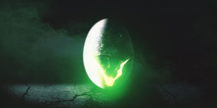 1920x1080 Alien egg thing desktop wallpaper. AI + PS + random images and