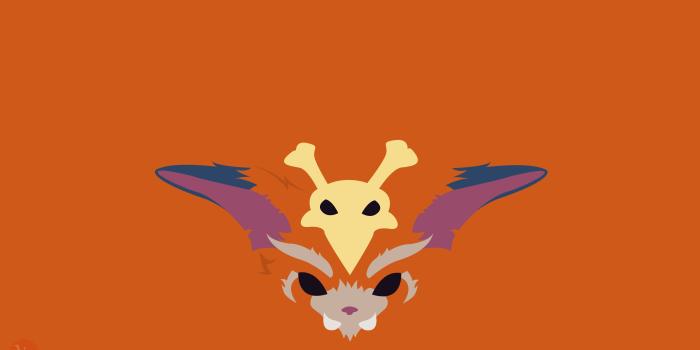 4408x2480 Gnar Minimalistic | Wallpapers & Fan Arts | League Of Legends | LoL