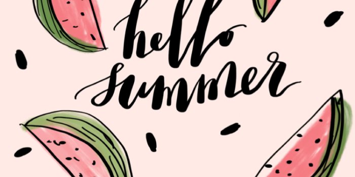 3125x5558 Hello Summer FREE Wallpaper — Mint & Maple