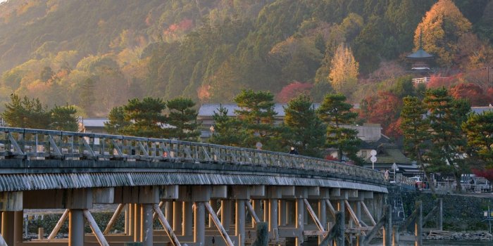 1332x850 Wallpaper Nature, Bridge, River, Japan, Kyoto, Arashiyama, Togetsu