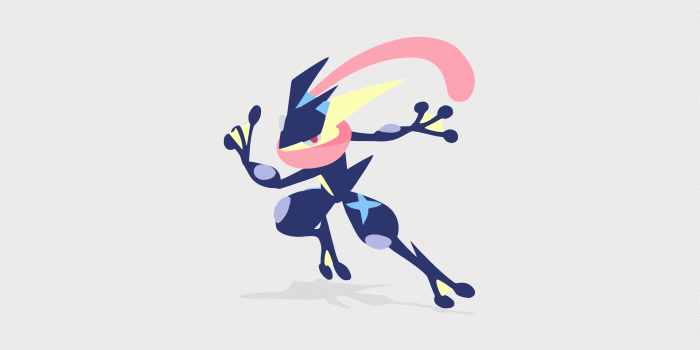 1920x1080 OC] I'm practising vector drawing and made greninja wallpaper : pokemon