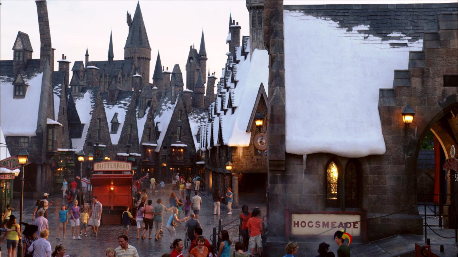 1920x1080 Town of Hogsmeade Desktop Wallpaper